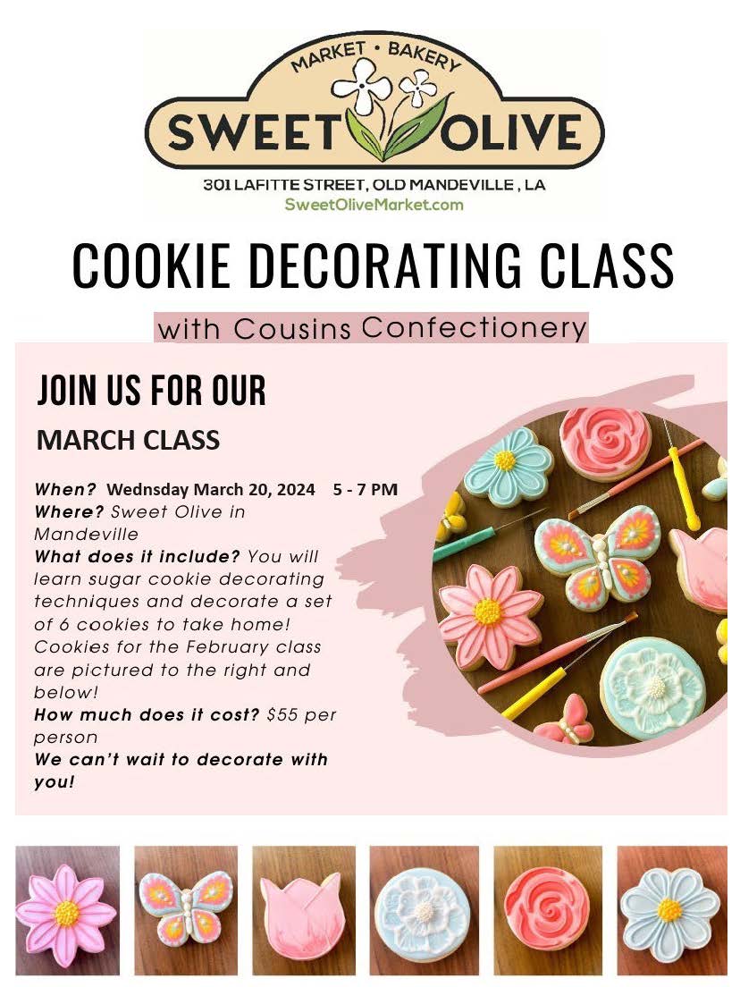 Cookie Decorating Class March 20, 2024